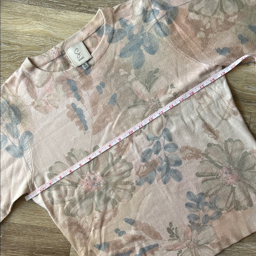 Sioni Pastel Floral Crewneck Sweater- SOFT AF! - Picture 6 of 10